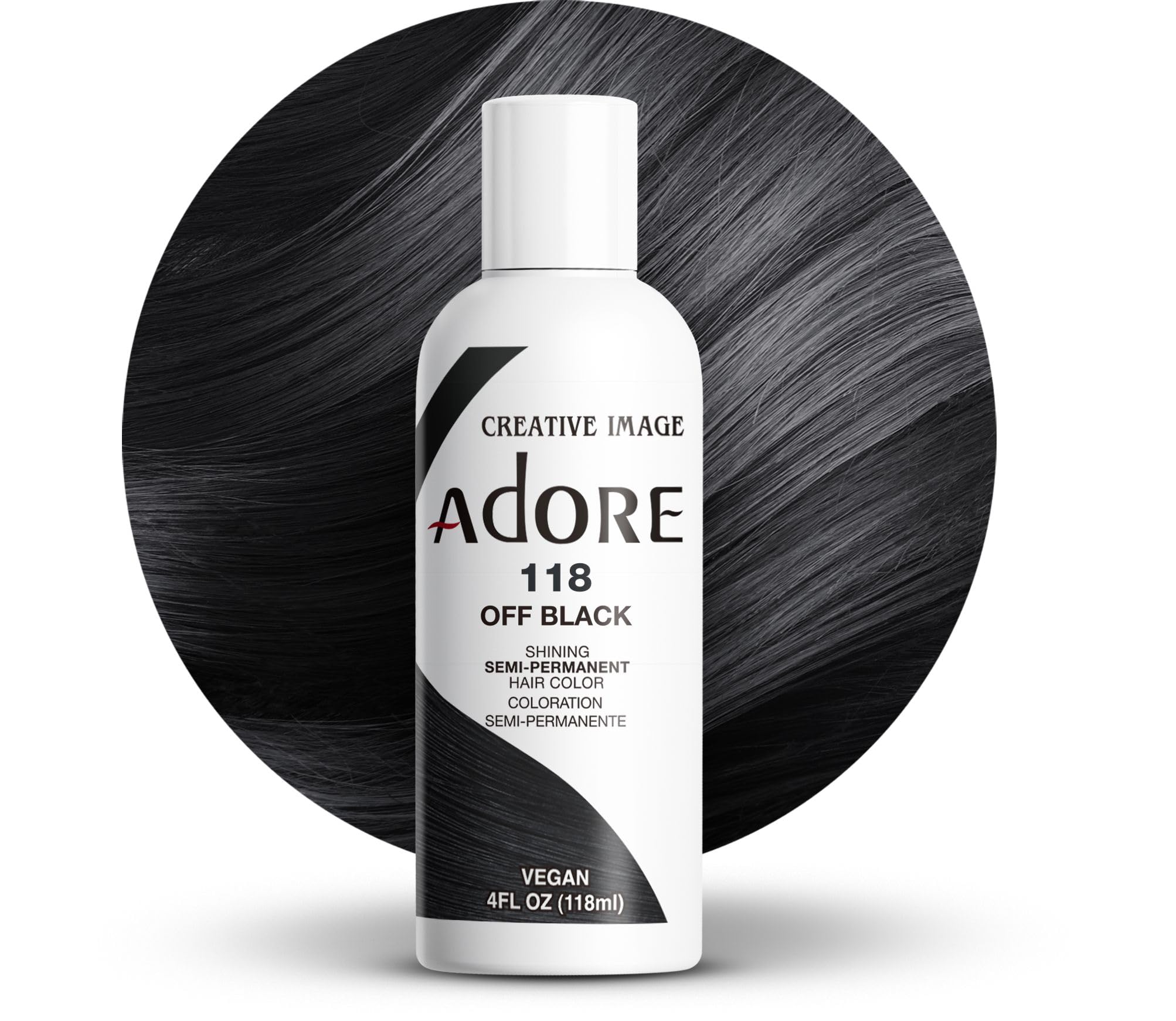 Amazon.com : Adore Semi Permanent Hair Color (118 Off Black